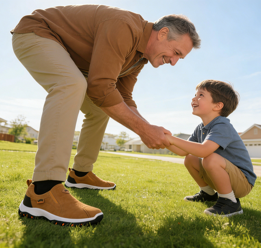 Buty ortopedyczne | Oarone®Luksusowe, ergonomiczne buty ortopedyczne z włoskiego zamszu zapewniające miękkość i wygodę (pożegnaj ból stóp)