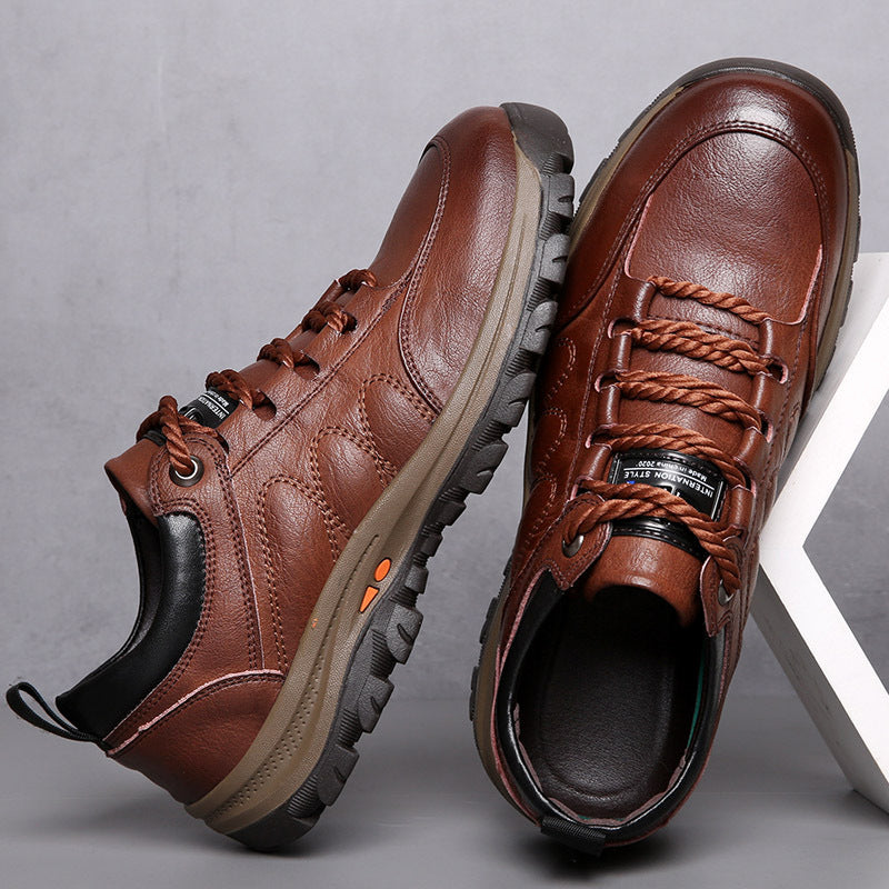 [Ograniczony czas: 60% zniżki i bezpłatne skarpety z wysokiej jakości bawełny] Stylowe, miękkie i wygodne skórzane buty (wsparcie łuku ułatwia chodzenie)