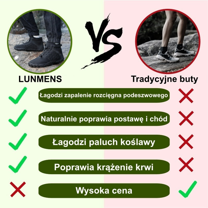 【⏰Oferta ograniczona czasowo: 70% zniżki - Nie przegap】Najnowsze ergonomiczne wełniane buty zimowe - ✅️ Korygują postawę podczas chodzenia - Zwiększają ciepło, wodoodporność i antypoślizgowość👞