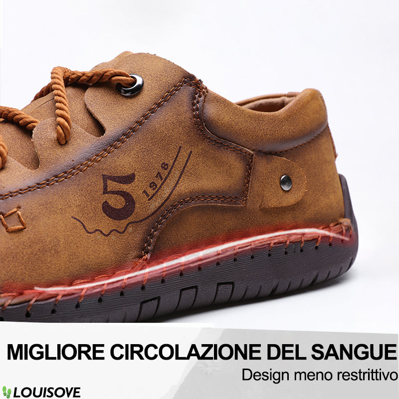 [Sconto del 50% oggi - da non perdere] Scarpe ortopediche dal design ergonomico - pelle di alta qualità + cucite a mano