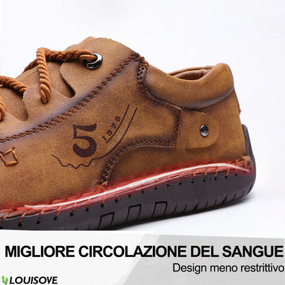 [Sconto del 50% oggi - da non perdere] Scarpe ortopediche dal design ergonomico - pelle di alta qualità + cucite a mano