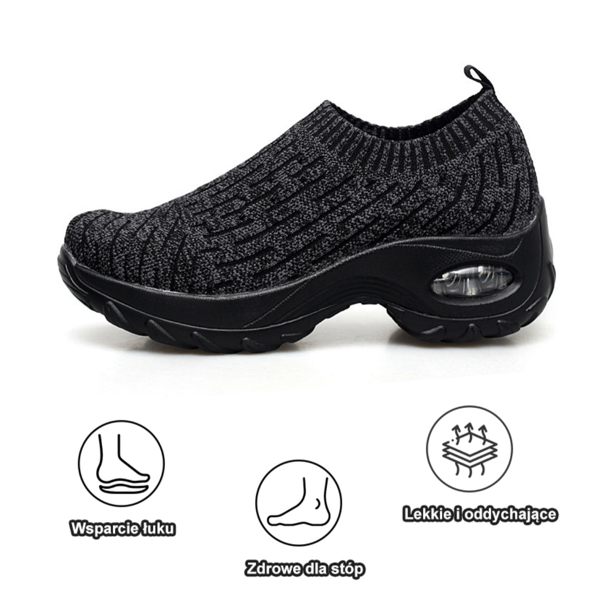 【🔥Dziś połowa ceny - nie przegap】 Ergonomicznie zaprojektowane buty ortopedyczne - konstrukcja z podparciem łuku stopy 👞Łatwo pozbądź się bólu stóp