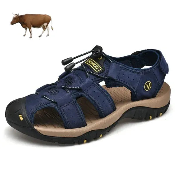 【🎁Dzisiejsza oferta 60% zniżki – Nie przegap tego】 Ergonomiczne sandały ortopedyczne ze skóry cielęcej – Bezbolesne chodzenie👞 Spraw, aby chodzenie było bardziej komfortowe