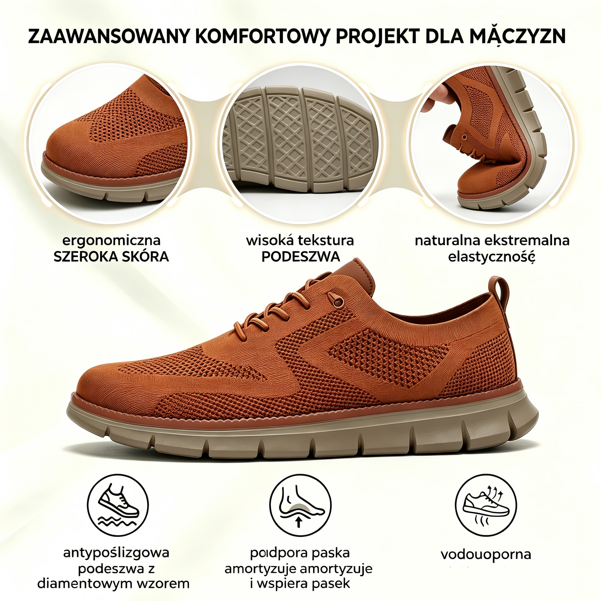 Dzisiejsza oferta specjalna: 50% zniżki! ⏰ Oddychające, antypoślizgowe mokasyny! Z podparciem łuku stopy i amortyzowaną podeszwą środkową pożegnaj się z bólem stóp.