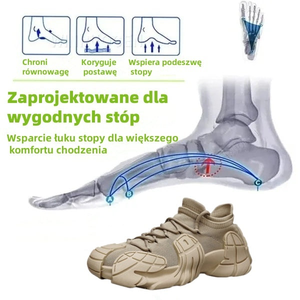 (🔥Dzisiaj 60% zniżki - nie przegap) ⏰Ergonomiczne -- Miękkie i wygodne buty codzienne/sportowe (podparcie łuku stopy ułatwia chodzenie)