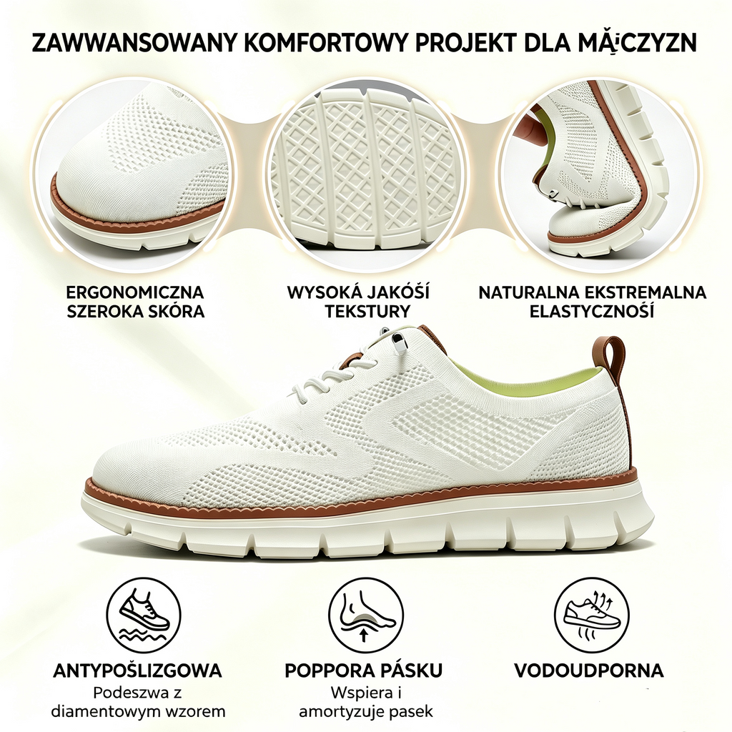 Dzisiejsza oferta specjalna: 50% zniżki! ⏰ Oddychające, antypoślizgowe mokasyny! Z podparciem łuku stopy i amortyzowaną podeszwą środkową pożegnaj się z bólem stóp.