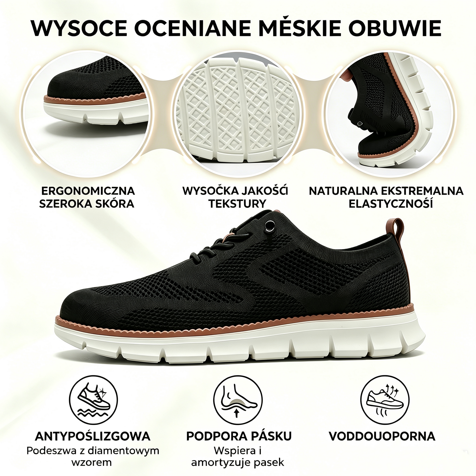 Dzisiejsza oferta specjalna: 50% zniżki! ⏰ Oddychające, antypoślizgowe mokasyny! Z podparciem łuku stopy i amortyzowaną podeszwą środkową pożegnaj się z bólem stóp.