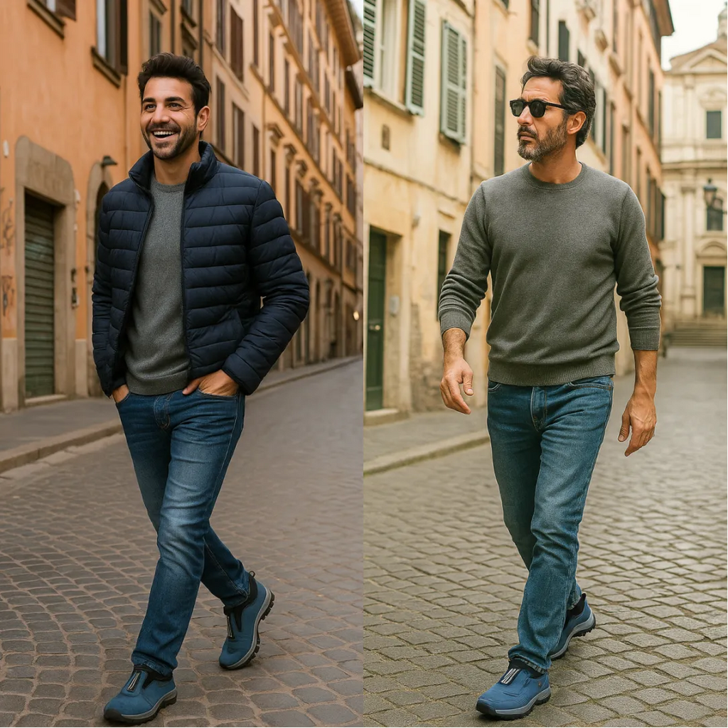 🔥30% zniżki dzisiaj｜Męskie wygodne buty codzienne ze skóry jelenia 🦌 Miękkie i oddychające, amortyzowane i antypoślizgowe