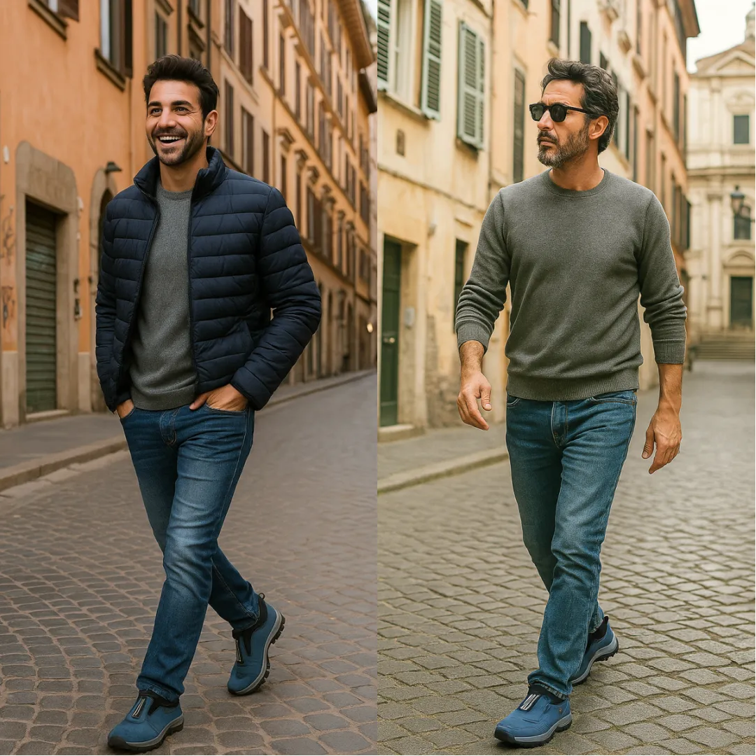🔥30% zniżki dzisiaj｜Męskie wygodne buty codzienne ze skóry jelenia 🦌 Miękkie i oddychające, amortyzowane i antypoślizgowe