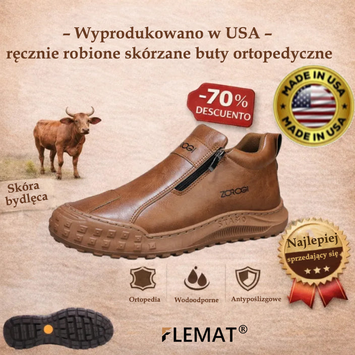 OARONE® | 🐂 Wykonane z włoskiej skóry | Z podparciem łuku stopy ✅ Miękkie i wygodne, zapewniają natychmiastowy komfort.