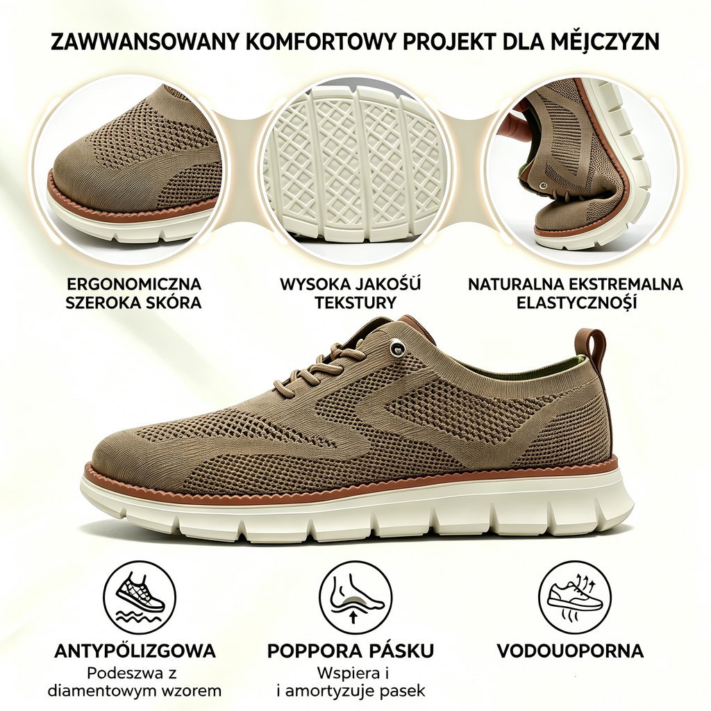 Dzisiejsza oferta specjalna: 50% zniżki! ⏰ Oddychające, antypoślizgowe mokasyny! Z podparciem łuku stopy i amortyzowaną podeszwą środkową pożegnaj się z bólem stóp.
