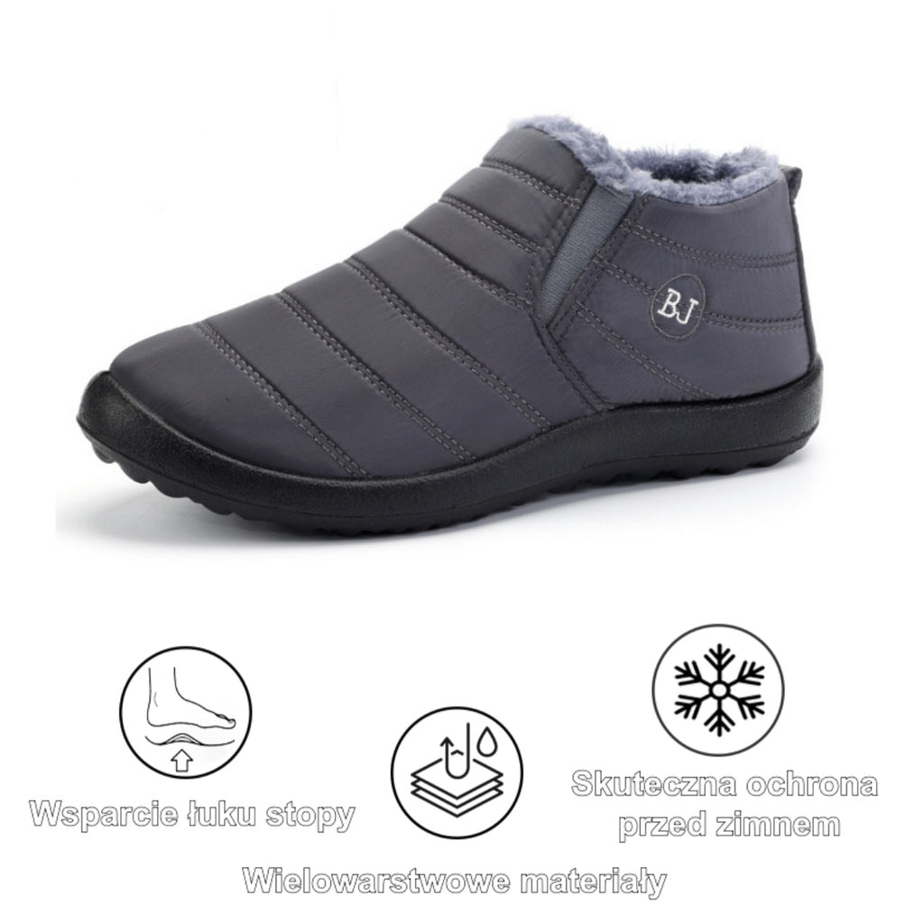 [50% zniżki dzisiaj - nie przegap!] Ergonomicznie zaprojektowane ciepłe buty - cholewka najwyższej jakości, wodoodporna + ciepły polar 👞