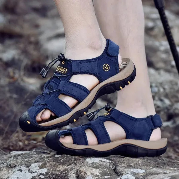 【🎁Dzisiejsza oferta 60% zniżki – Nie przegap tego】 Ergonomiczne sandały ortopedyczne ze skóry cielęcej – Bezbolesne chodzenie👞 Spraw, aby chodzenie było bardziej komfortowe