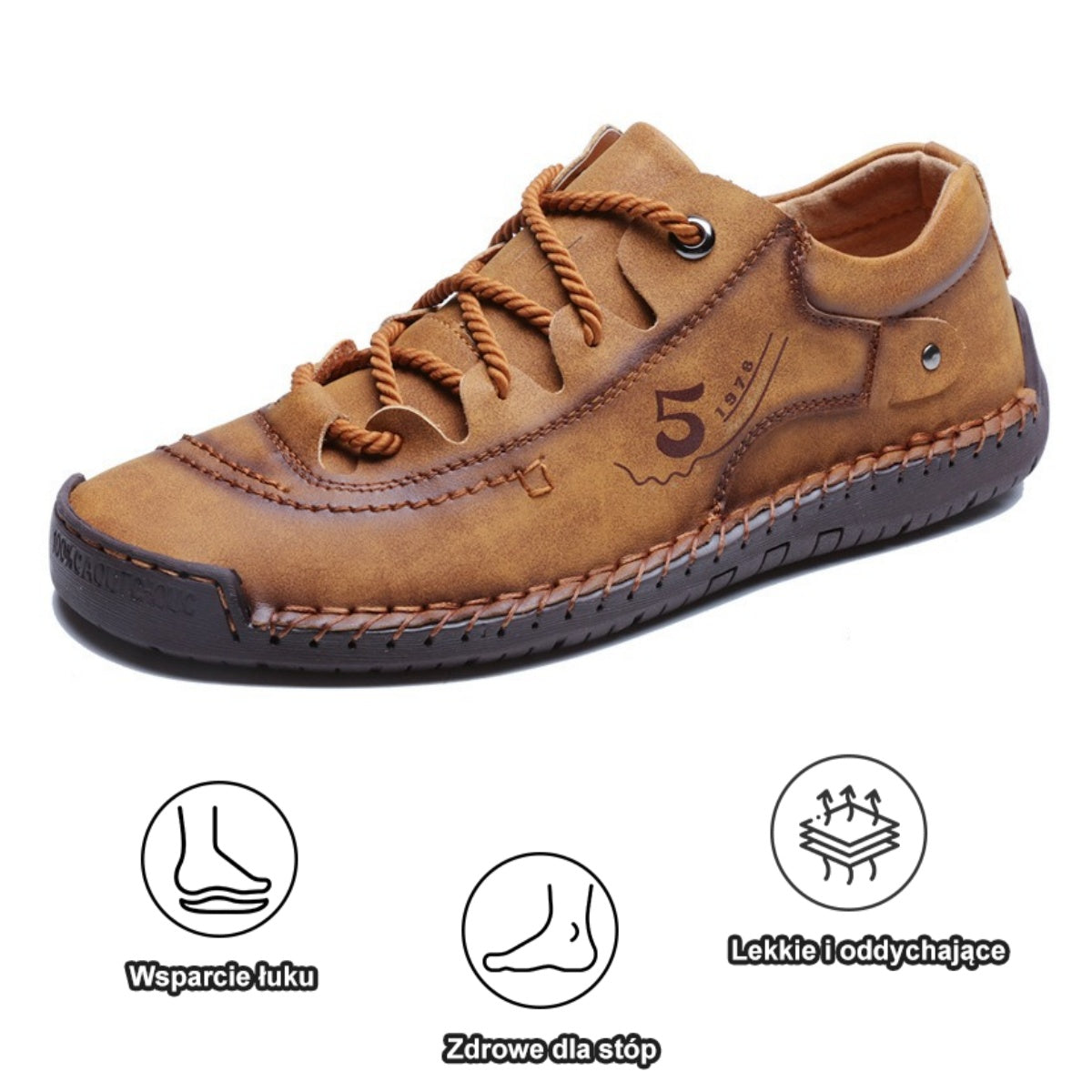 🔥50% zniżki dzisiaj⏰ | OARONE ® Miękkie i wygodne włoskie luksusowe, ręcznie robione buty ze skóry naturalnej | Wsparcie łuku stopy ułatwia chodzenie