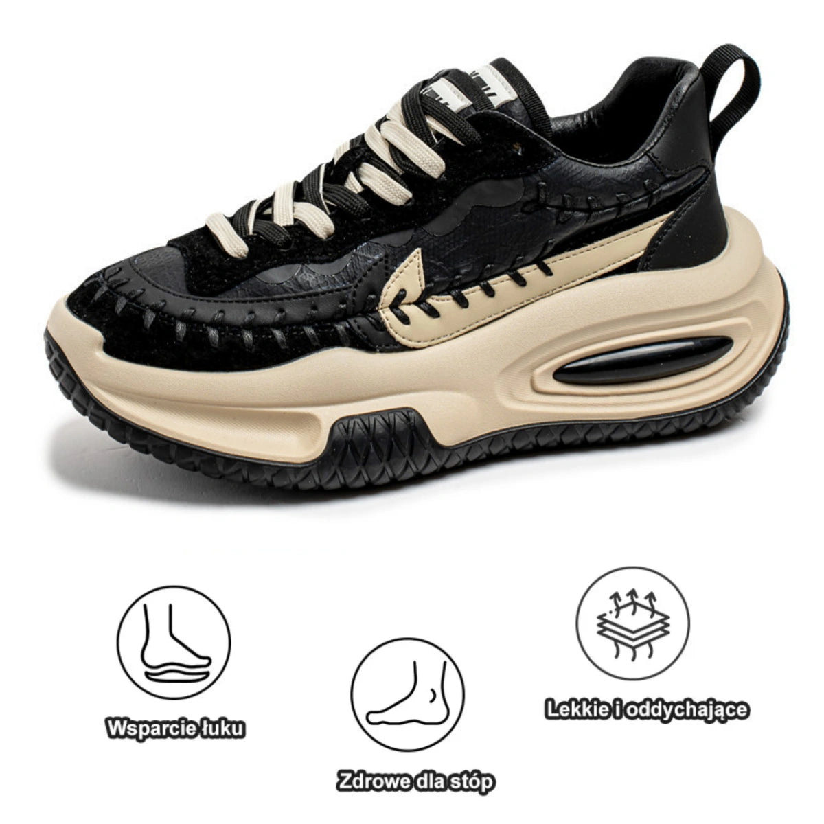 【🎁Oferta ograniczona czasowo】Ergonomiczne buty codzienne 👞 Wsparcie łuku stopy – łatwo łagodzą ból stóp – wygodne chodzenie✅