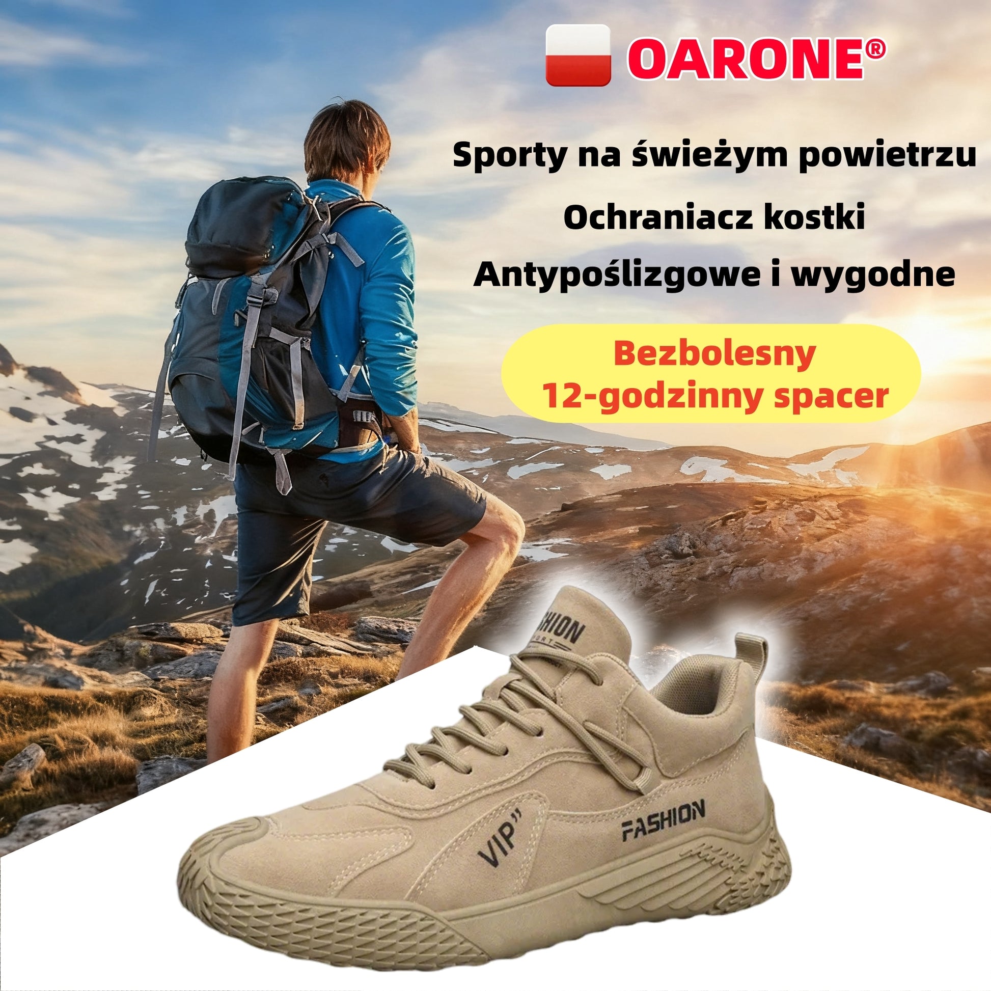 ⏰Oferta ograniczona czasowo – wkrótce wygaśnie✅Najnowszej generacji buty trekkingowe z podparciem łuku stopy i funkcją korygującą chód