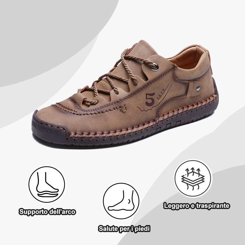[Sconto del 50% oggi - da non perdere] Scarpe ortopediche dal design ergonomico - pelle di alta qualità + cucite a mano