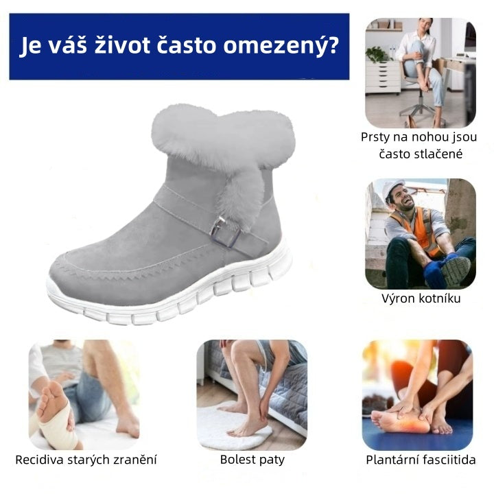 Oarone®|  Ergonomicznie ukształtowane zimowe buty ortopedyczne łagodzące ból stóp, kolan i pleców - Damskie