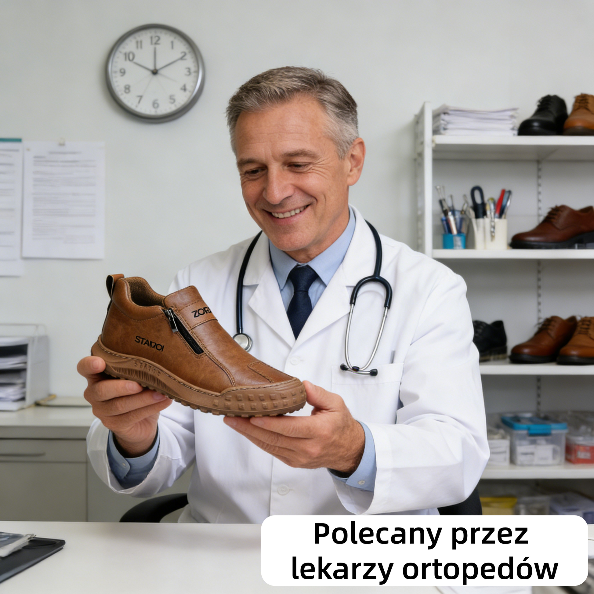 OARONE® | 🐂 Wykonane z włoskiej skóry | Z podparciem łuku stopy ✅ Miękkie i wygodne, zapewniają natychmiastowy komfort.