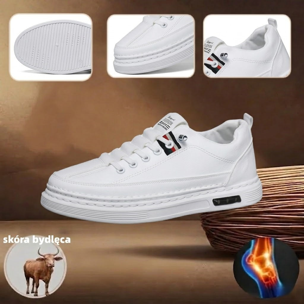 🎁Specjalna oferta rocznicowa – nie przegap! 🎁Wykonane z najwyższej jakości skóry bydlęcej 👞Amortyzujące wstrząsy i redukujące nacisk ✅Stabilne i antypoślizgowe ✅Wygodne przez cały dzień