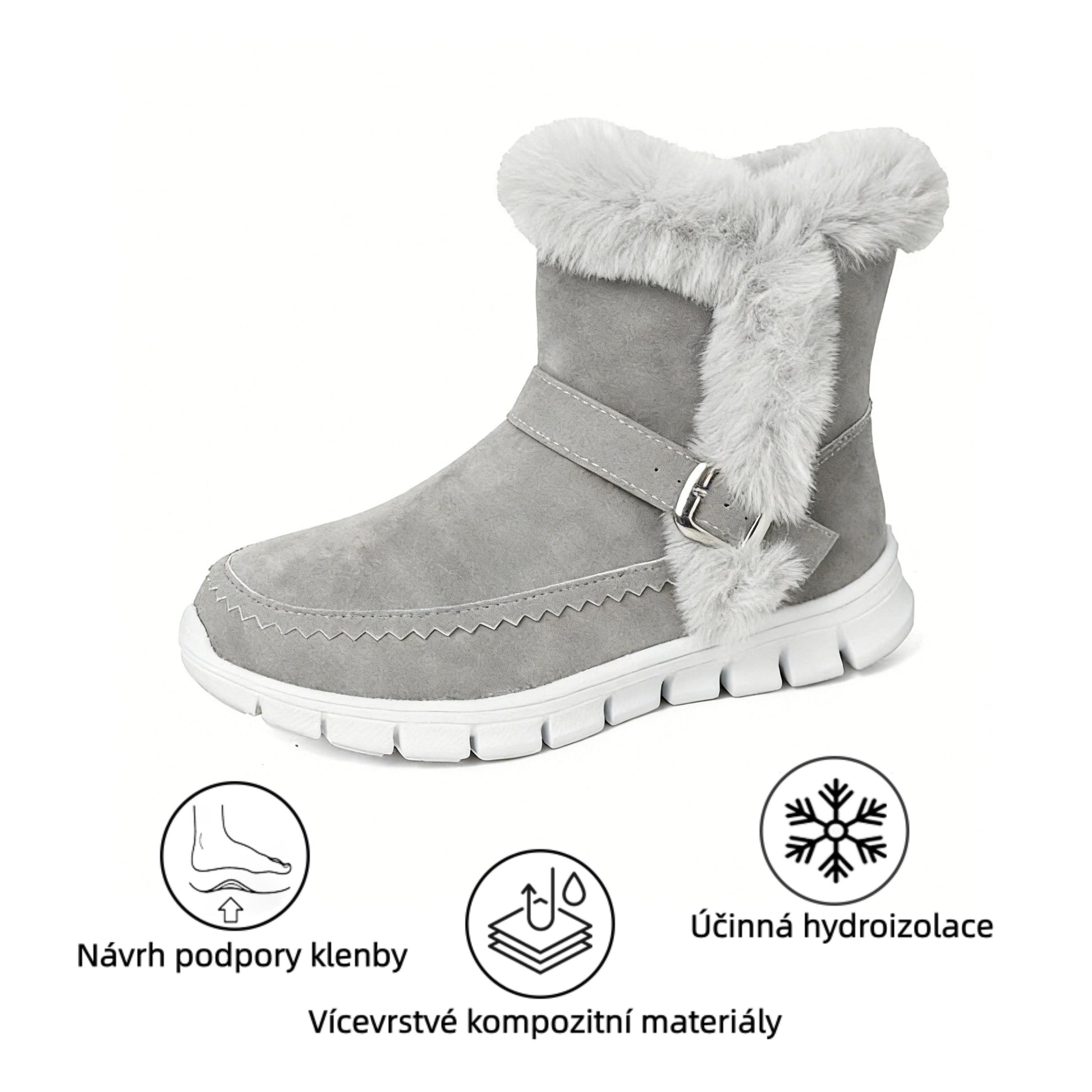 Oarone®|  Ergonomicznie ukształtowane zimowe buty ortopedyczne łagodzące ból stóp, kolan i pleców - Damskie