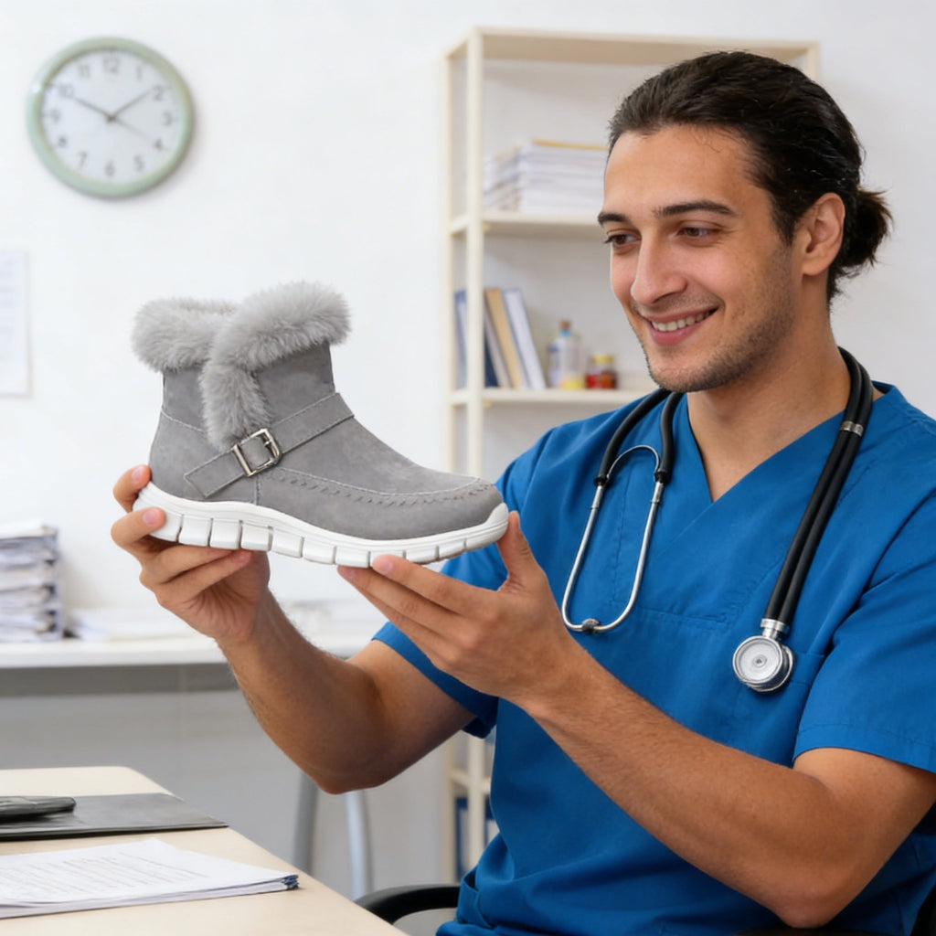 Oarone®|  Ergonomicznie ukształtowane zimowe buty ortopedyczne łagodzące ból stóp, kolan i pleców - Damskie