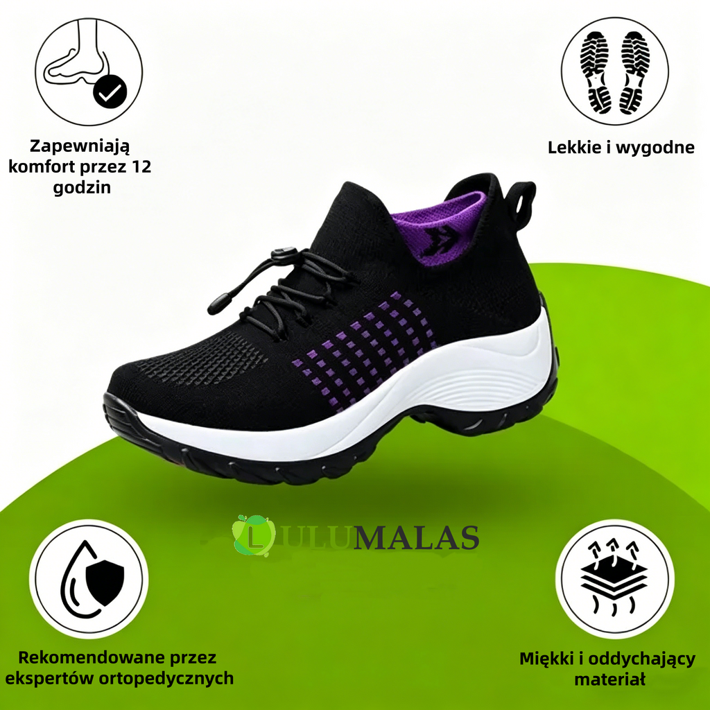 (🔥60% zniżki dzisiaj - nie przegap!) ⏰LULUMALASS® - Miękkie, wygodne, oddychające i amortyzowane buty sportowe ✅ (Wsparcie łuku stopy łagodzące dyskomfort)