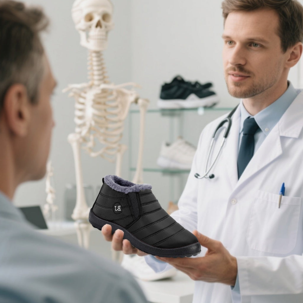 [50% zniżki dzisiaj - nie przegap!] Ergonomicznie zaprojektowane ciepłe buty - cholewka najwyższej jakości, wodoodporna + ciepły polar 👞