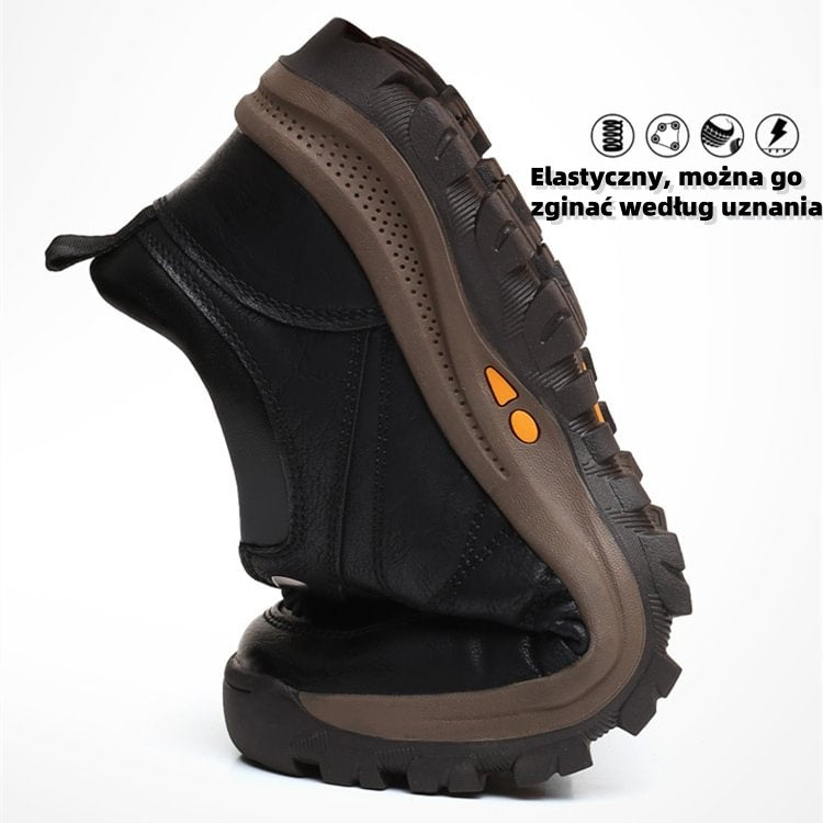 [Ograniczony czas: 60% zniżki i bezpłatne skarpety z wysokiej jakości bawełny] Stylowe, miękkie i wygodne skórzane buty (wsparcie łuku ułatwia chodzenie)