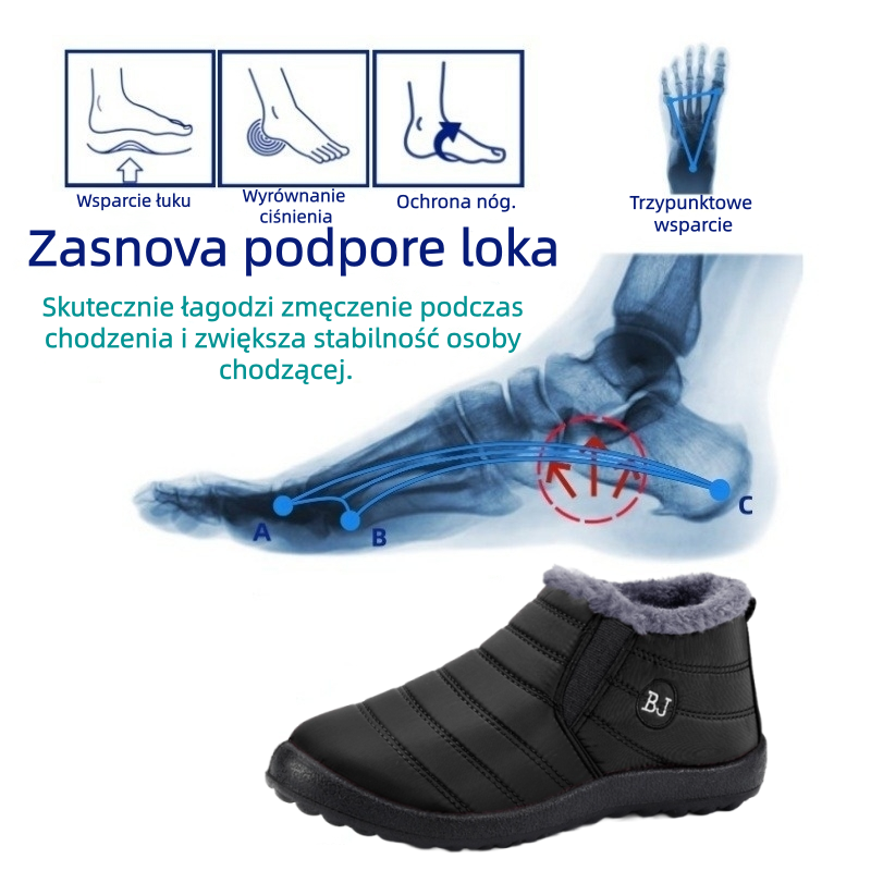 [50% zniżki dzisiaj - nie przegap!] Ergonomicznie zaprojektowane ciepłe buty - cholewka najwyższej jakości, wodoodporna + ciepły polar 👞
