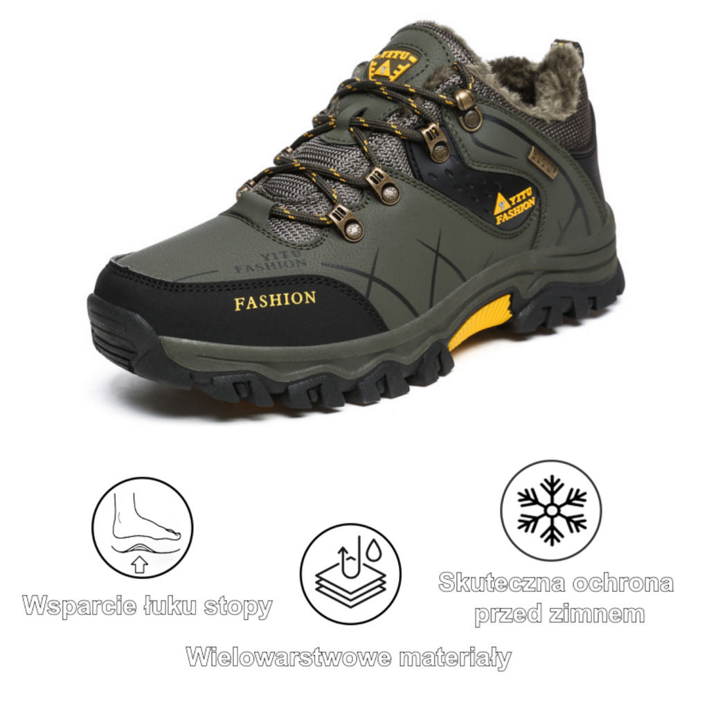[⏰50% zniżki dzisiaj - nie przegap] Ergonomiczne buty trekkingowe - skóra premium + ciepło 👞