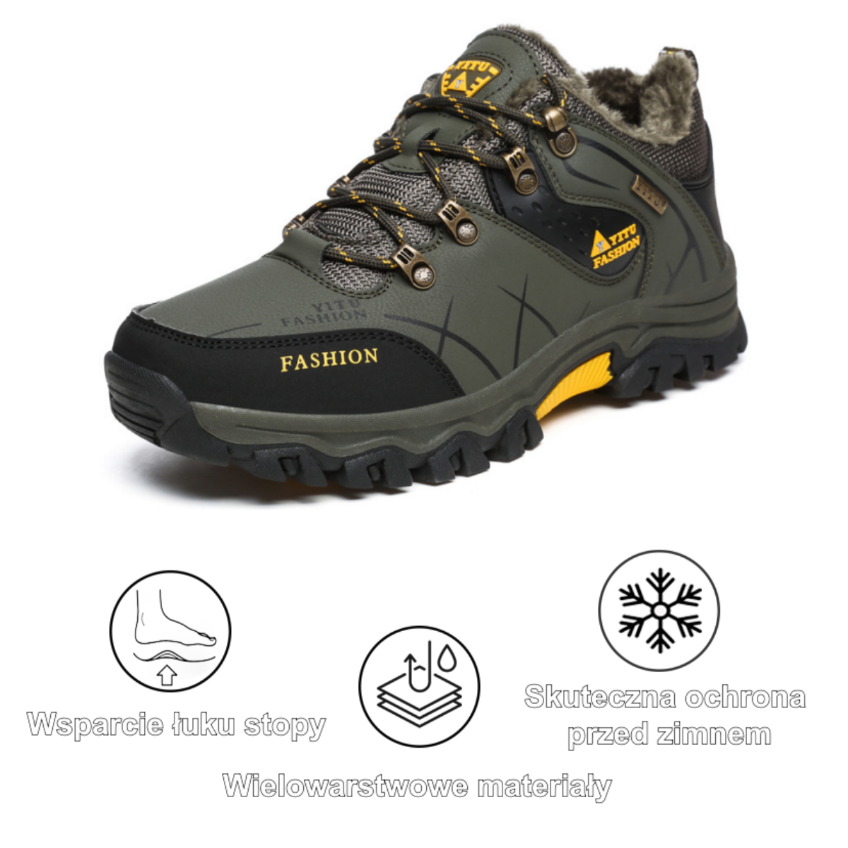 [⏰50% zniżki dzisiaj - nie przegap] Ergonomiczne buty trekkingowe - skóra premium + ciepło 👞