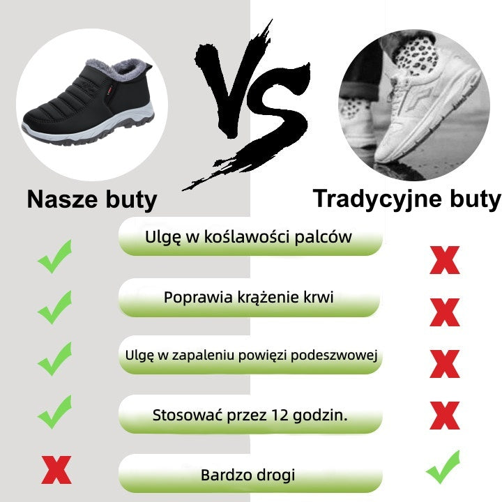 [50% zniżki dzisiaj – nie przegap!] Polecane przez lekarzy ortopedów – wysokiej jakości buty ortopedyczne + ciepło 👞