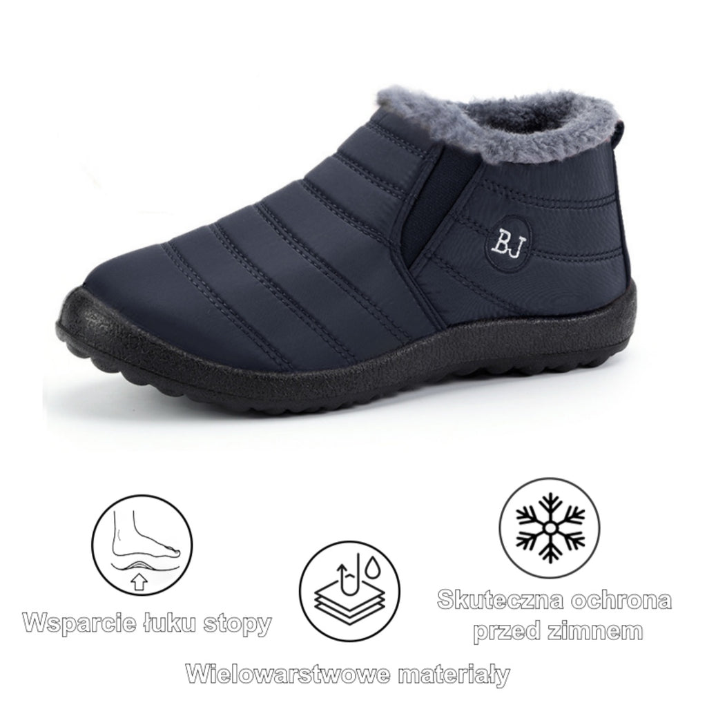 [50% zniżki dzisiaj - nie przegap!] Ergonomicznie zaprojektowane ciepłe buty - cholewka najwyższej jakości, wodoodporna + ciepły polar 👞