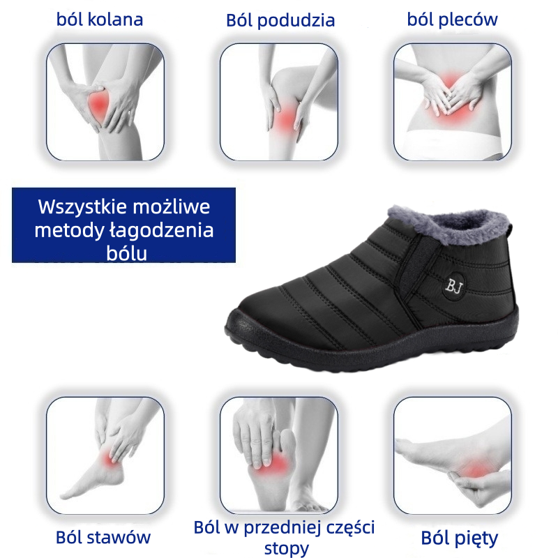 [50% zniżki dzisiaj - nie przegap!] Ergonomicznie zaprojektowane ciepłe buty - cholewka najwyższej jakości, wodoodporna + ciepły polar 👞