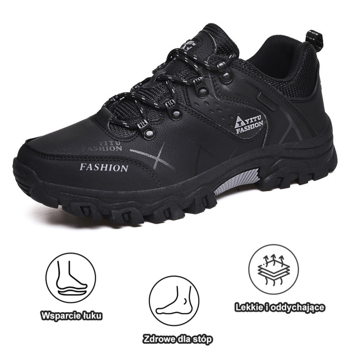 [⏰50% zniżki dzisiaj - nie przegap] Ergonomiczne buty trekkingowe - skóra premium + ciepło 👞