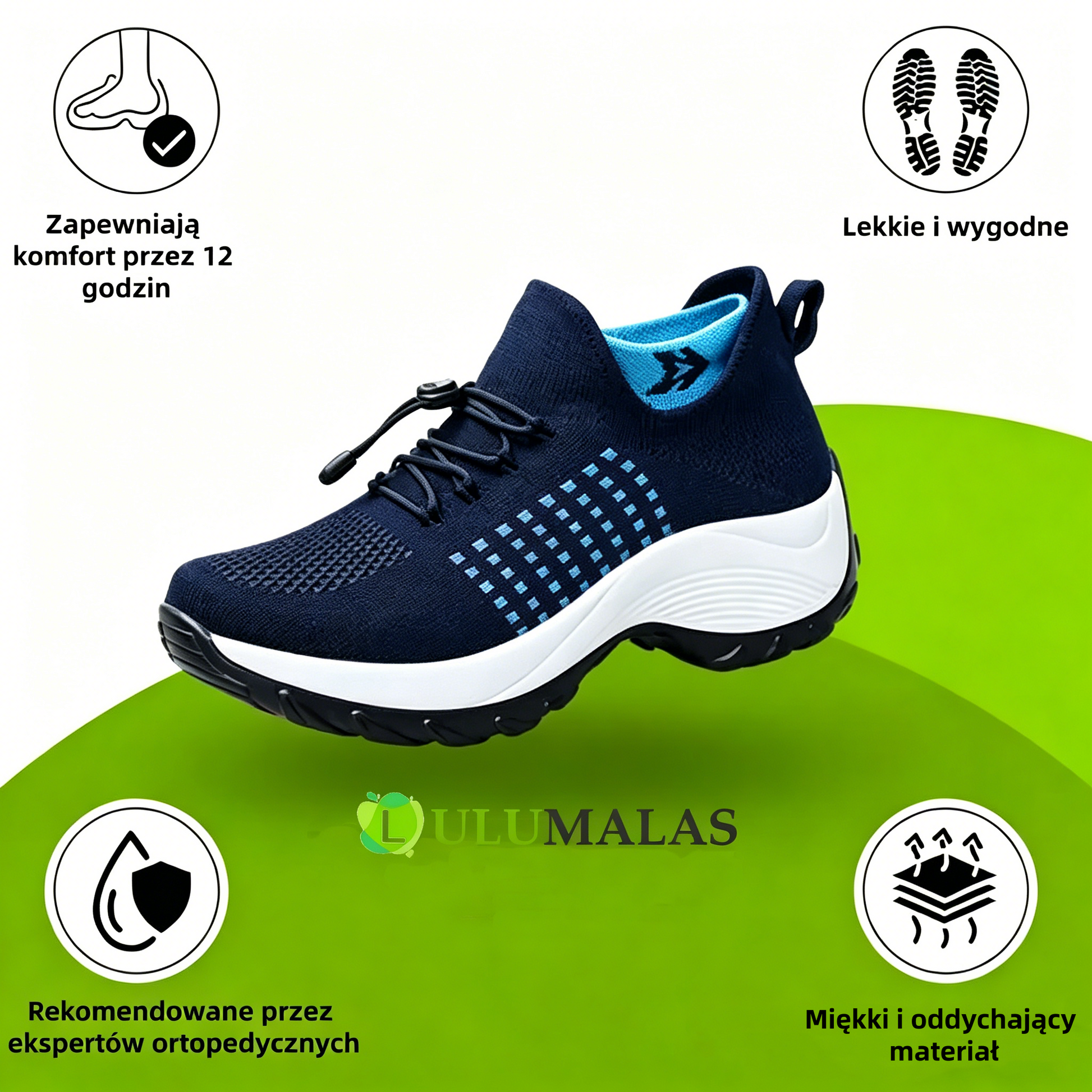(🔥60% zniżki dzisiaj - nie przegap!) ⏰LULUMALASS® - Miękkie, wygodne, oddychające i amortyzowane buty sportowe ✅ (Wsparcie łuku stopy łagodzące dyskomfort)