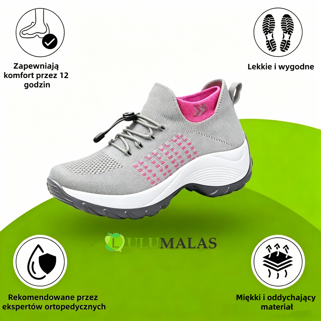 (🔥60% zniżki dzisiaj - nie przegap!) ⏰LULUMALASS® - Miękkie, wygodne, oddychające i amortyzowane buty sportowe ✅ (Wsparcie łuku stopy łagodzące dyskomfort)