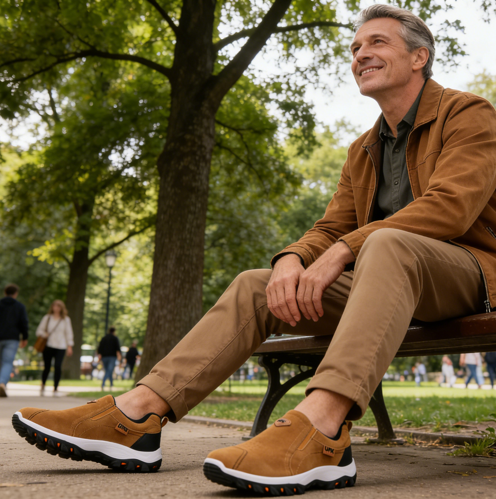 Buty ortopedyczne |  Oarone®Luksusowe, ergonomiczne buty ortopedyczne z włoskiego zamszu zapewniające miękkość i wygodę (pożegnaj ból stóp)