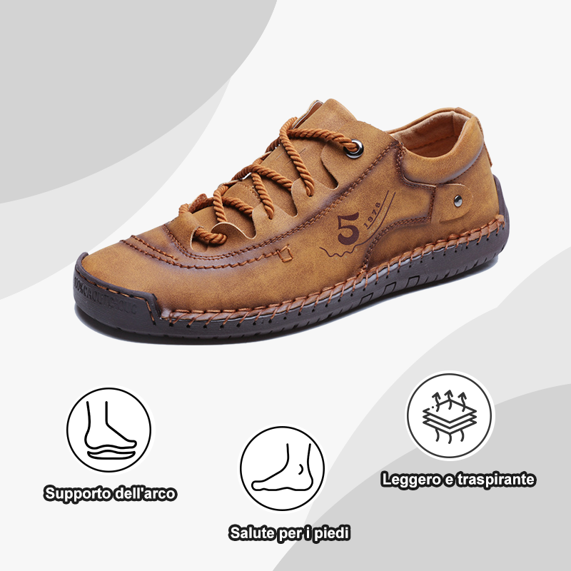 [Sconto del 50% oggi - da non perdere] Scarpe ortopediche dal design ergonomico - pelle di alta qualità + cucite a mano