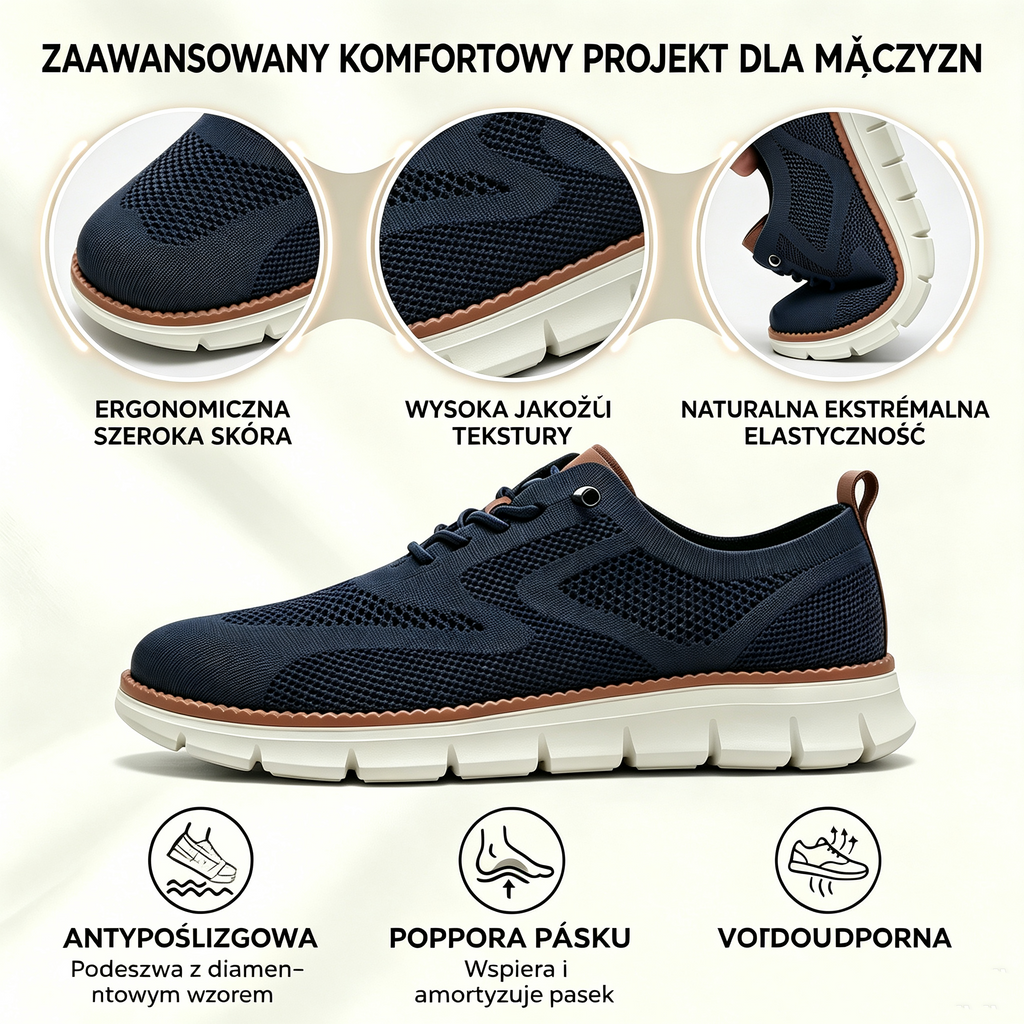 Dzisiejsza oferta specjalna: 50% zniżki! ⏰ Oddychające, antypoślizgowe mokasyny! Z podparciem łuku stopy i amortyzowaną podeszwą środkową pożegnaj się z bólem stóp.