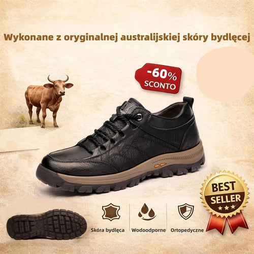 (🔥60% zniżki dzisiaj - nie przegap!)OARONE®-Męskie skórzane buty ortopedyczne ✅ koniec bólu stóp, wygoda na cały dzień!