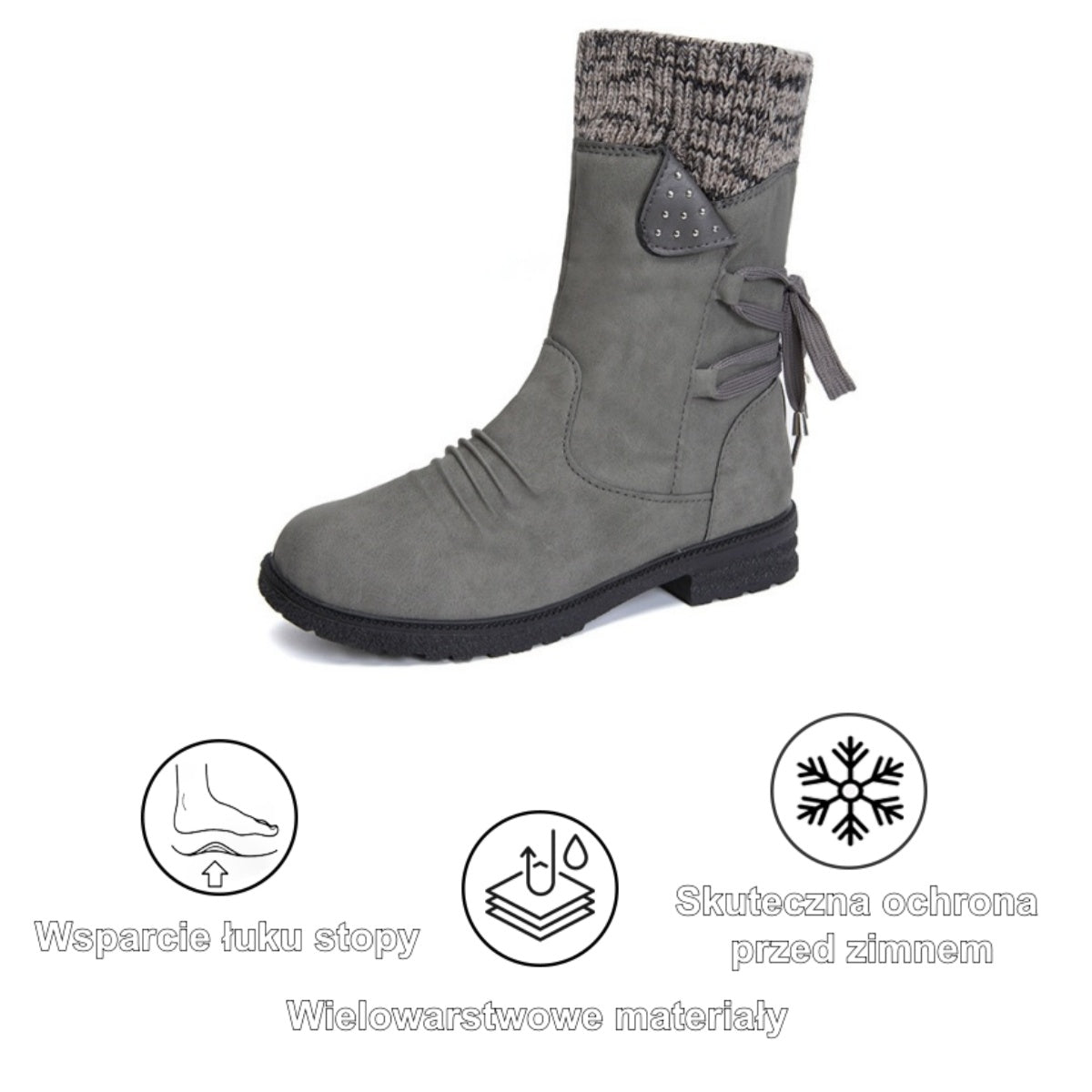 🔥50% zniżki dzisiaj | Damskie buty Oarone® wykonane z prawdziwej wełny i skóry | Wsparcie łuku stopy dla łatwiejszego i wygodniejszego chodzenia