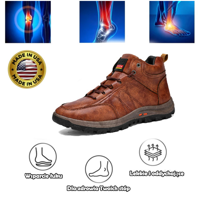 Najwyższej jakości obuwie ortopedyczne oarone® | Ergonomiczna konstrukcja zapewniająca ulgę w bólu i wygodę noszenia bez uczucia zmęczenia.