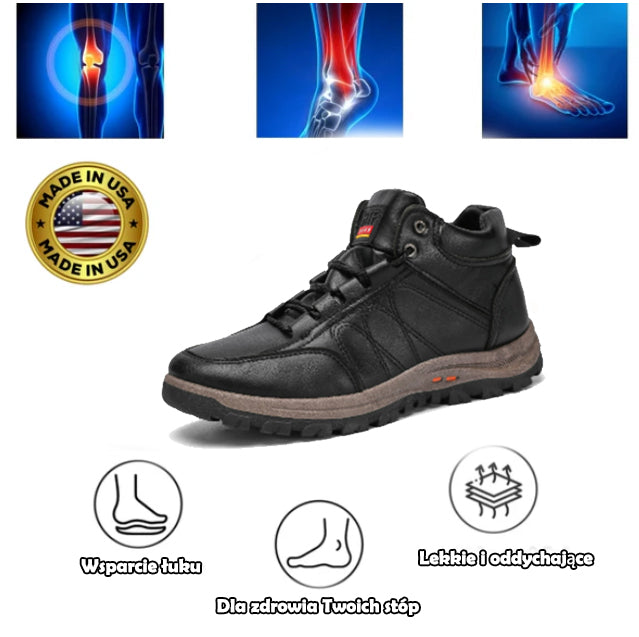 Najwyższej jakości obuwie ortopedyczne oarone® | Ergonomiczna konstrukcja zapewniająca ulgę w bólu i wygodę noszenia bez uczucia zmęczenia.