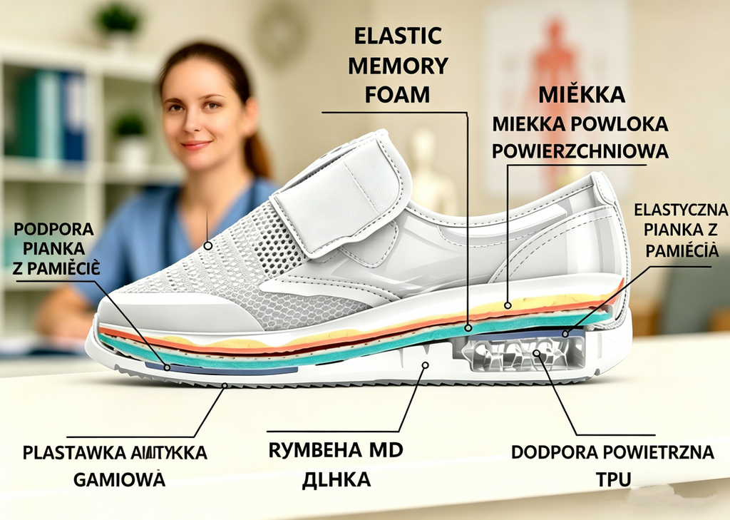 (🔥60% zniżki dzisiaj - nie przegap!) LULUMALASS® - Damskie buty ortopedyczne z amortyzacją ✅ Pożegnaj ból stóp i ciesz się całodziennym komfortem!