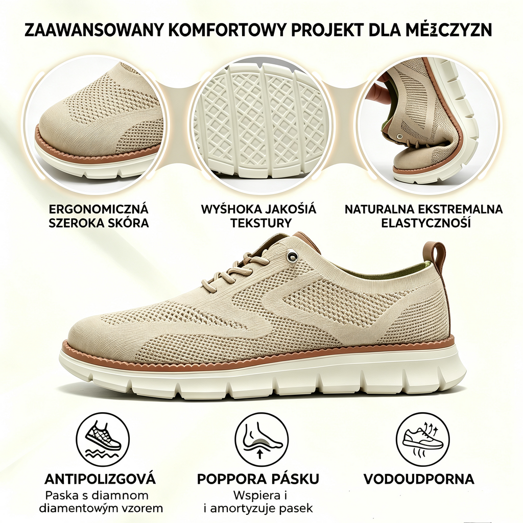 Dzisiejsza oferta specjalna: 50% zniżki! ⏰ Oddychające, antypoślizgowe mokasyny! Z podparciem łuku stopy i amortyzowaną podeszwą środkową pożegnaj się z bólem stóp.