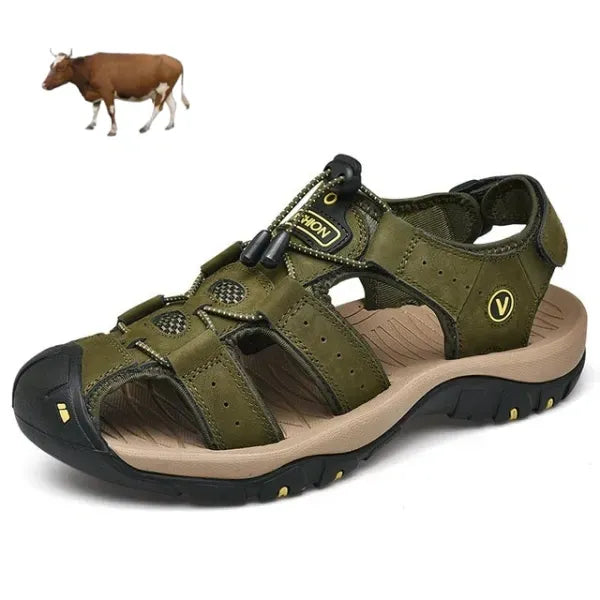【🎁Dzisiejsza oferta 60% zniżki – Nie przegap tego】 Ergonomiczne sandały ortopedyczne ze skóry cielęcej – Bezbolesne chodzenie👞 Spraw, aby chodzenie było bardziej komfortowe