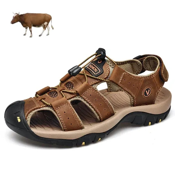 【🎁Dzisiejsza oferta 60% zniżki – Nie przegap tego】 Ergonomiczne sandały ortopedyczne ze skóry cielęcej – Bezbolesne chodzenie👞 Spraw, aby chodzenie było bardziej komfortowe