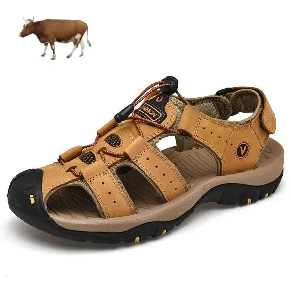 【🎁Dzisiejsza oferta 60% zniżki – Nie przegap tego】 Ergonomiczne sandały ortopedyczne ze skóry cielęcej – Bezbolesne chodzenie👞 Spraw, aby chodzenie było bardziej komfortowe